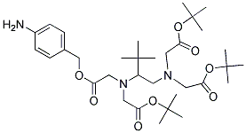 4-AMINOBENZYL ETHYLENEDIAMINETETRAACETIC ACID, TETRA(T-BUTYL) ESTER 结构式