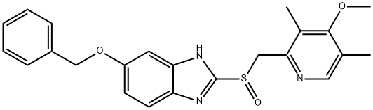 5-苄氧基奥美拉唑 结构式