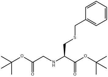 3-BENZYLSULFANYL-2-(TERT-BUTOXYCARBONYLMETHYL-AMINO)-PROPIONIC ACID TERT-BUTYL ESTER 结构式