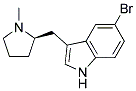 R-5-BROMO-3-(N-METHYLPYRROLIDIN-2-YLMETHYL)-1H-INDOLE 结构式