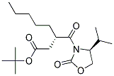 3-(S)-(4-(S)-ISOPROPYL-2-OXO-OXAZOLIDINE-3-CARBONYL)-OCTANOIC ACID TERT-BUTYL ESTER 结构式