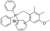 (4-METHOXY-2,3,6-TRIMETHYLBENZYL)-TRIPHENYLPHOSPHONIUM BROMIDE 结构式