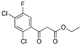 Ethyl 2,4-dichloro-5-fluorobenzoylacetat 结构式