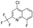4-CHLORO-8-FLUORO-2-(TRIFLUOROMETHYL)QUINOLIN 结构式