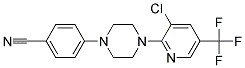 4-{4-[3-CHLORO-5-(TRIFLUOROMETHYL)PYRID-2-YL]PIPERAZIN-1-YL}BENZONITRIL 结构式