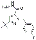 3-TERT-BUTYL-1-(4-FLUOROBENZYL)-1H-PYRAZOLE-5-CARBOXYLIC ACID HYDRAZID 结构式