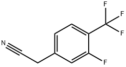 3-氟-4-三氟甲基苯乙腈 结构式