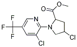 METHYL 4-CHLORO-1-[3-CHLORO-5-(TRIFLUOROMETHYL)PYRID-2-YL]PYRROLIDINE-2-CARBOXYLAT 结构式