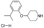 4-(2-ISOPROPYLPHENOXY)PIPERIDINEHYDROCHLORIDE 结构式