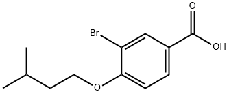 3-溴-4-(异戊氧基)苯甲酸 结构式