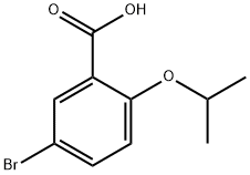 5-溴-2-异丙氧基苯甲酸 结构式
