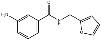 3-AMINO-N-(2-FURYLMETHYL)BENZAMIDE 结构式