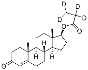 TESTOSTERONE PROPIONATE-D4 结构式