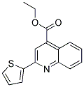 2-(噻吩-2-基)喹啉-4-羧酸乙酯 结构式