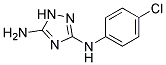 N3-(4-CHLOROPHENYL)-1H-1,2,4-TRIAZOLE-3,5-DIAMINE 结构式