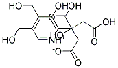 5-hydroxy-3,4-bis(hydroxymethyl)-6-methylpyridinium dihydrogen citrate 结构式