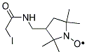 3-(2-碘乙酰氨甲基)-2,2,5,5-甲基-1-吡咯烷基氧基,自由基 结构式