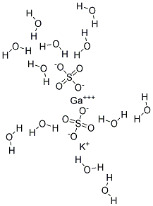硫酸镓钾 十二水 结构式