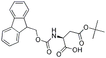 N-芴甲氧羰基-L-天冬氨酸-4-叔丁酯 结构式