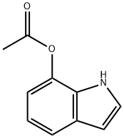7-乙酰氧基吲哚 结构式