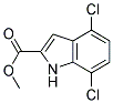 Methyl 4,7-dicloroindole-2-carboxylate 结构式