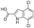4,7-Dichloroindole-2-carboxylic acid 结构式