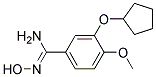 3-(CYCLOPENTYLOXY)-N'-HYDROXY-4-METHOXYBENZENECARBOXIMIDAMIDE 结构式