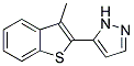 5-(3-METHYL-1-BENZOTHIOPHEN-2-YL)-1H-PYRAZOLE 结构式