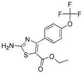 Ethyl 2-Amino-4-(4-Trifluoromethoxyphenyl)-5-Thiazole-Carboxylate 结构式