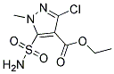 Ethyl 3-Chloro-5-Aminosulfonyl-1-Methyl-Pyrazolyl-4-Carboxylate 结构式