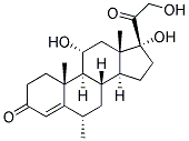 6ALPHA-甲基氢化可的松 结构式