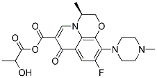 乳酸左旋氧氟沙星 结构式