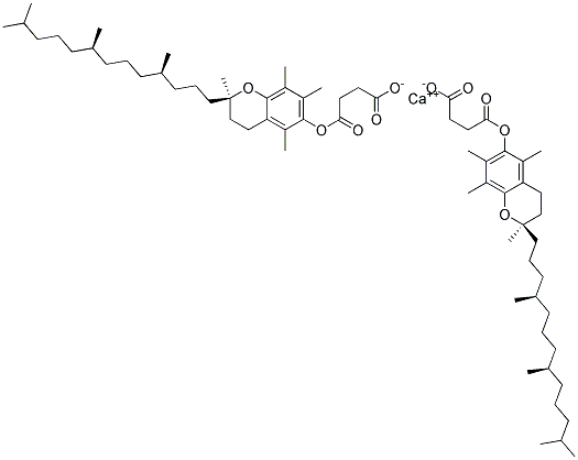 维生素E琥珀酸钙 结构式