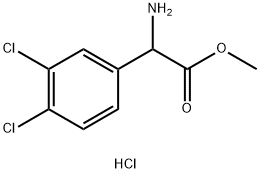 2-氨基-2-(3,4-二氯苯基)乙酸甲酯盐酸盐 结构式