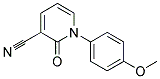 3-Cyano-1,2-dihydro-1-(4-methoxyphenyl)-2-oxopyridine 结构式
