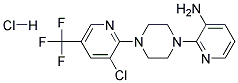 3-Amino-2-[4-[3-chloro-5-(trifluoromethyl)pyridin-2-yl]piperazin-1-yl]pyridine hydrochloride 结构式