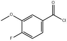 4-Fluoro-3-methoxybenzoyl chloride 结构式