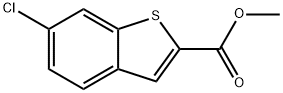6-氯-1-苯并噻吩-2-羧酸甲酯 结构式