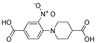 4-(4-Carboxypiperidin-1-yl)-3-nitrobenzoic acid 结构式