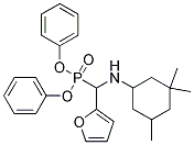 N1-[(Diphenylphosphoryl)(fur-2-yl)methyl]-3,3,5-trimethylcyclohexan-1-amine 结构式