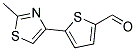 5-(2-Methylthiazol-4-yl)-2-thiophenecarboxaldehyde 结构式