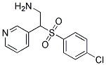 3-{2-Amino-1-[(4-chlorophenyl)sulphonyl]ethyl}pyridine 结构式