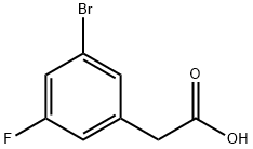 3-溴-5-氟苯乙酸 结构式