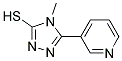 4-Methyl-5-(pyrid-3yl)-4H-1,2,4-triazole-3-thiol 结构式