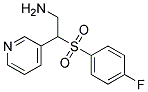 3-{2-Amino-1-[(4-fluorophenyl)sulphonyl]ethyl}pyridine 结构式