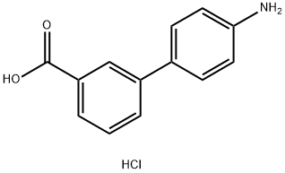 4'-Amino-[1,1'-biphenyl]-3-carboxylic acid hydrochloride 结构式