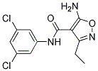 5-Amino-N-(3,5-dichlorophenyl)-3-ethylisoxazole-4-carboxamide 结构式