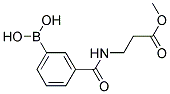 3-[(3-Methoxy-3-oxopropyl)carbamoyl]benzeneboronic acid 结构式