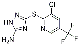 5-Amino-3-[3-chloro-5-(trifluoromethyl)pyridin-2-ylthio]-1H-1,2,4-triazole 结构式