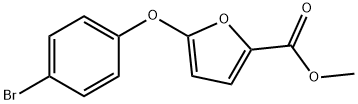 Methyl 5-(4-bromophenoxy)-2-furoate 结构式